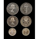 English Milled Coins - Elizabeth II - 1972 York Minster - Part Silver Maundy Money Set [3]