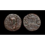 Ancient Roman Imperial Coins - Divus Augustus under Tiberius - Large Altar As