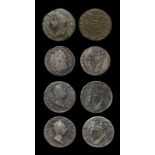 World Coins - Ireland - James II to George III - Halfpennies and Gunmoney Halfcrown Group [4]