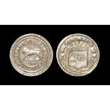 World Coins - Costa Rica - Heaton Mint - Type VII/VI Countermark Trial Piece