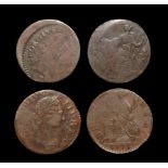 English Milled Coins - George III - Mistruck Evasion Halfpenny Group [2]