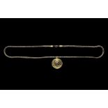 Roman Gilt Pendant with Necklace