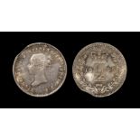 English Milled Coins - Victoria - 1856 - Flan Fault Maundy Twopence