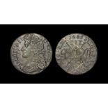 World Coins - Ireland - James II - July 1690 - Gunmoney Large Halfcrown