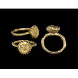 Byzantine Gilt Ring with Bird