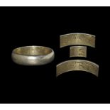 Post Medieval Gilt 'Love is a Vertv' Posy Ring