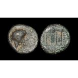 World Coins - Judea - Herod Philip - Temple Bronze