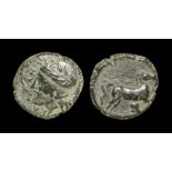 Ancient Greek Coins - Sicily - Entella - Litra