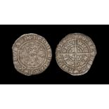 English Medieval Coins - Henry VI - Calais - Annulet Halfgroat