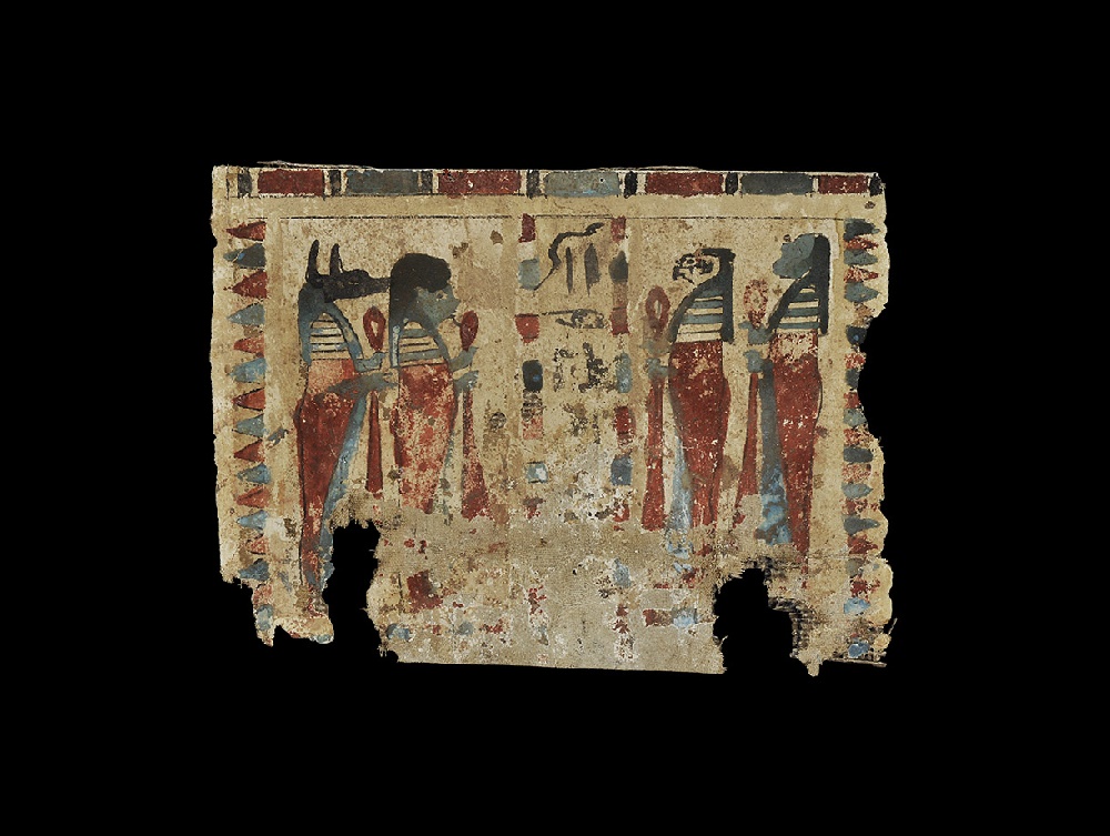 Egyptian Cartonage with Four Sons of Horus