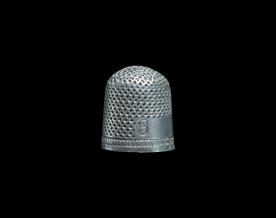 Post Medieval Thimble with Maker's Mark