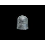 Post Medieval Thimble with Maker's Mark