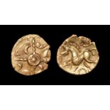 Celtic Iron Age Coins - Corieltauvi - Torksey Gold Quarter Stater