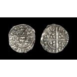 English Medieval Coins - Edward I - London - Long Cross Farthing