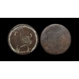 English Tokens - George III - Halfpenny 'Quail' Convict Love Token