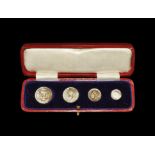 English Milled Coins - George V - 1925 - Cased Silver Maundy Set [4]