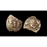 Celtic Iron Age Coins - Trinovantes - Clacton de Jersey - Gold Quarter Stater