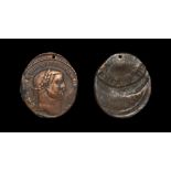 Ancient Roman Imperial Coins - Galerius - Obverse Brockage Follis