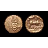 Celtic Iron Age Coins - Catuvellauni - Cunobelin - Plastic Gold Stater
