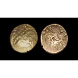 Celtic Iron Age Coins - South Thames - Selsey Two-Faced Gold Stater