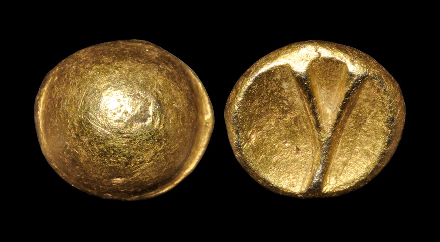 Celtic Iron Age Coins - Durotriges - Dorchester Y-Type Gold Quarter Sater
