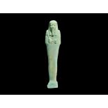 Egyptian Tall Blue Shabti