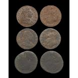 English Milled Coins - George III - 1775 - Evasion Halfpenny Group [3]