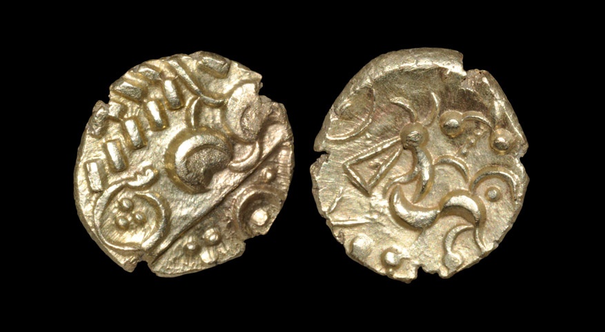 Celtic Iron Age Coins - Corieltauvi - South Ferriby Beaded Anchor Type Gold Stater