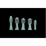 Egyptian Djed Pillar Amulet Group