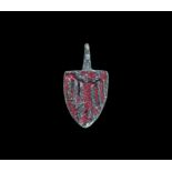 Medieval Heraldic Horse Harness Pendant