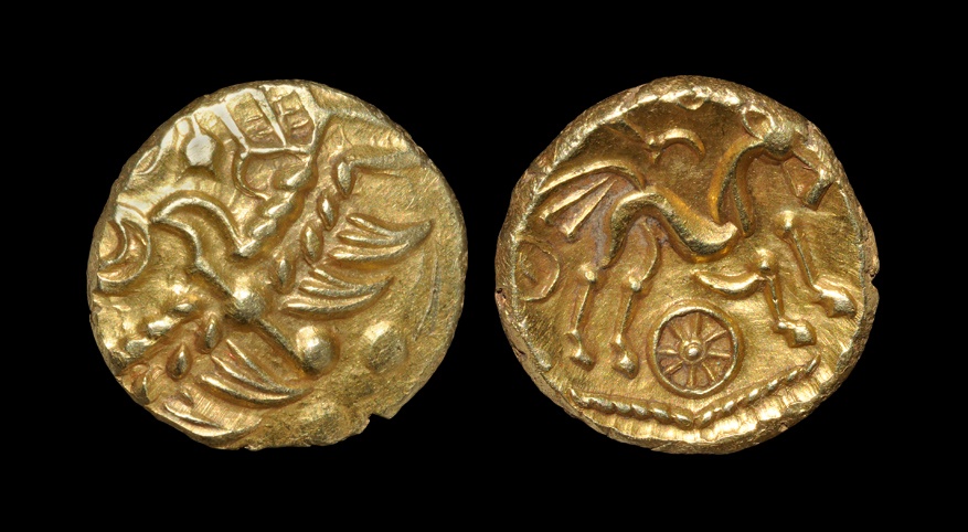 Celtic Iron Age Coins - Atrebates and Regni - Selsey Two Faced Gold Stater