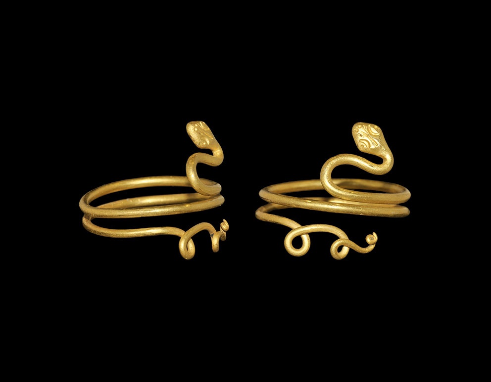 Egyptian Gold Serpent Ring