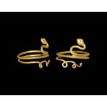 Egyptian Gold Serpent Ring