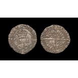 English Tudor Coins - Henry VII - Canterbury - Facing Bust Halfgroat