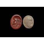 Roman Portrait of a Philosopher Intaglio