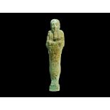 Egyptian Blue Hieroglyphic Shabti