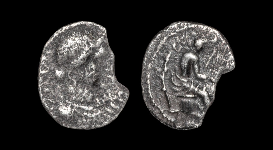 Celtic Iron Age Coins - Catuvellauni - Cunobelin - Lyre Player Silver Unit