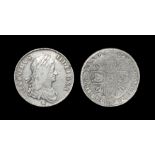 English Milled Coins - Charles II - 1662 Rose Below - Crown