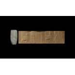 Western Asiatic Neo-Elamite Cylinder Seal with Gryphon