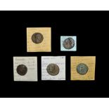 Ancient Roman Imperial Coins - Commodus and Crispina - Dupondius and Ases Group
