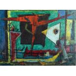 Marcel Janco 1895 - 1984 Untitled Oil on canvas  Signed  73X100 cm