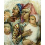 Sultana Soroujoun 1903 - 1961 Family Oil on canvas  Signed Provenance: Acquired directly from the