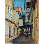 Ludwig Blum 1891 - 1975 The old City of Jerusalem Oil on canvas 1957 Signed, titled and dated  35X27