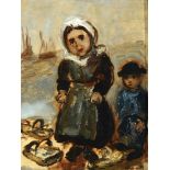 Mane-Katz 1894 - 1962 Fisherman’s Girl Oil on canvas  Signed Provenance: The Estate of Mr. William