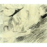 Arthur Markowicz 1872 - 1934 couples Pencil and charcoal on paper  Signed.   15X18 cm,
