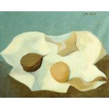 Jean David 1908 - 1983  Fruit on the Table  Oil on canvas  33x41 cm   Signed