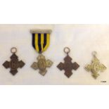 Four Army Temperance Society medals