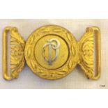 A Victorian gilt buckle to P & O the Peninsular & Orient Steam Navigation Company