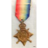 A 1914 Mons Star named to CMT-2608 Private GE Turner of the Army Service Corps