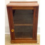 A mahogany glazed display cabinet 60h x 41w x 26d